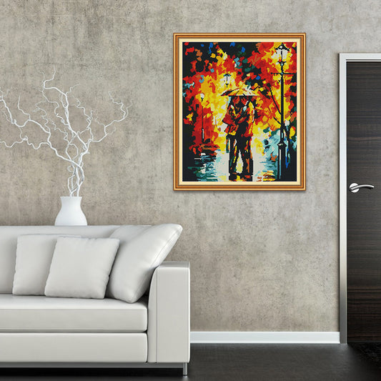 Night View - 14CT Stamped Cross 39*46CM