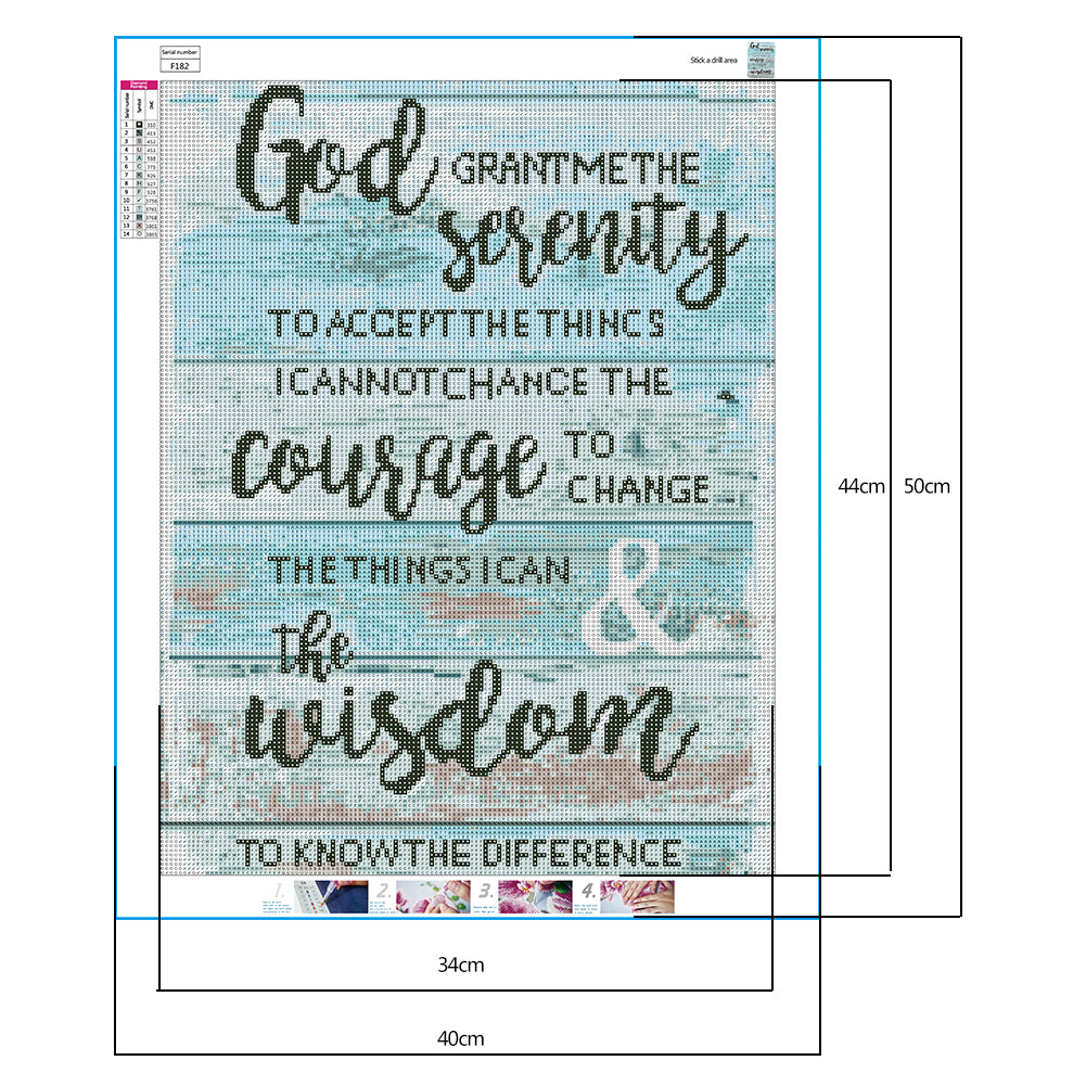 Letter - Full Square Drill Diamond Painting 40*50CM