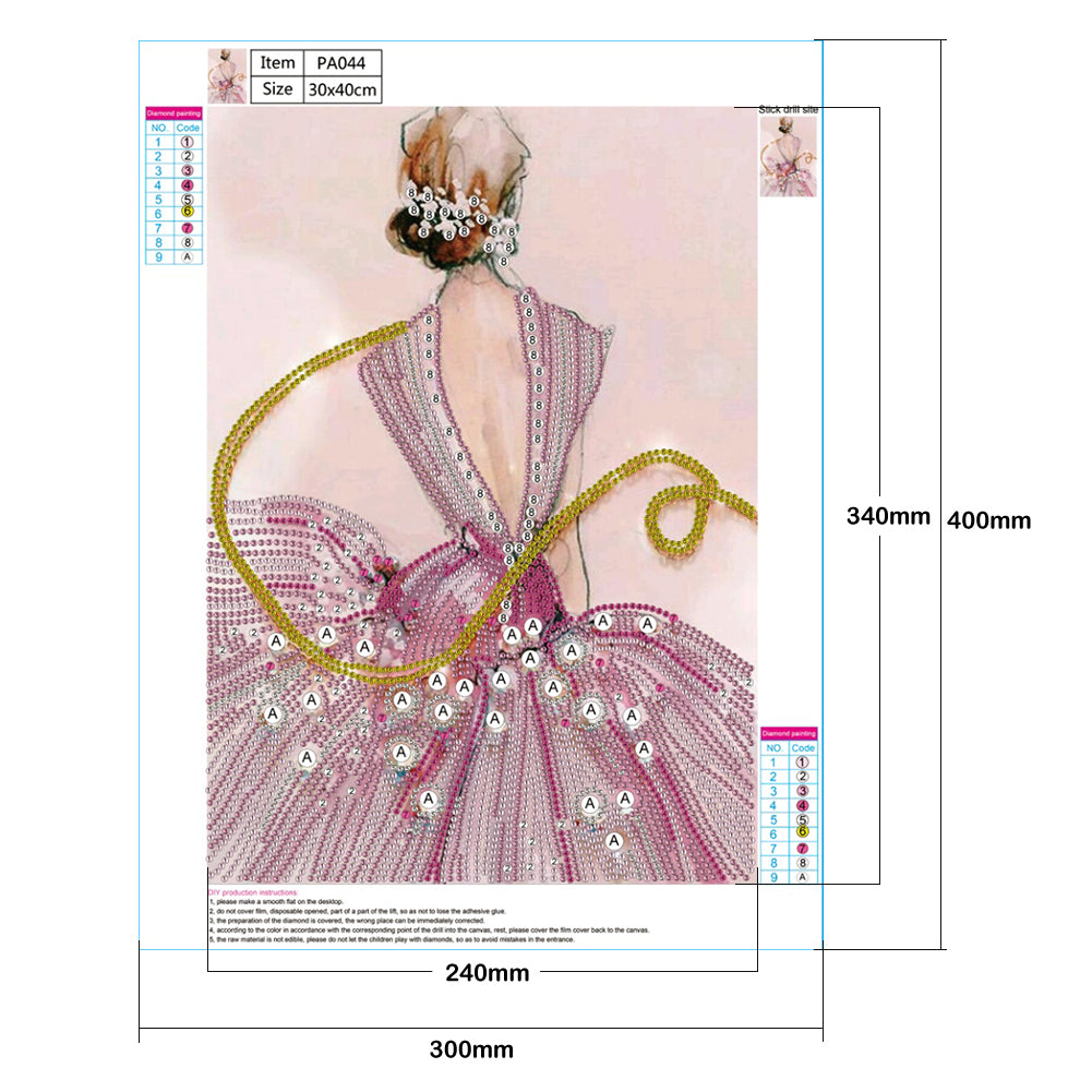 Wedding Girl - Full Round Drill Diamond Painting 30*40CM