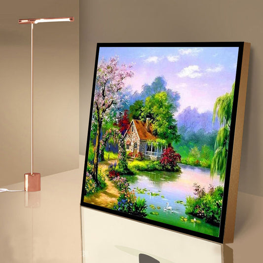 River House - Full Round Drill Diamond Painting 30*30CM