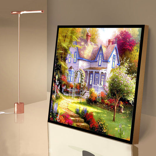 Steps House - Full Round Drill Diamond Painting 30*30CM