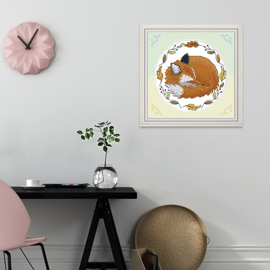 Fox - 14CT Stamped Cross Stitch 18*18CM