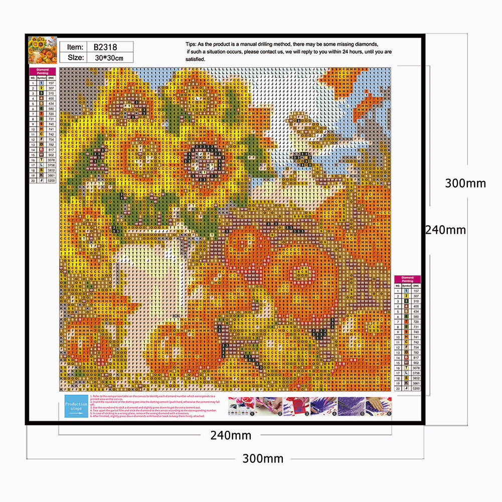 Sunflower Pumpkin - Full Round Drill Diamond Painting 30*30CM