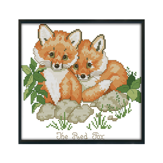 Red Fox - 14CT Stamped Cross Stitch 26*21CM
