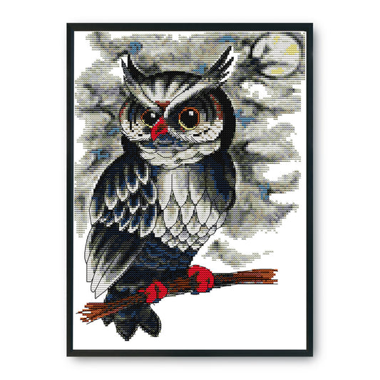 Owl- 14CT Stamped Cross Stitch 34*27CM