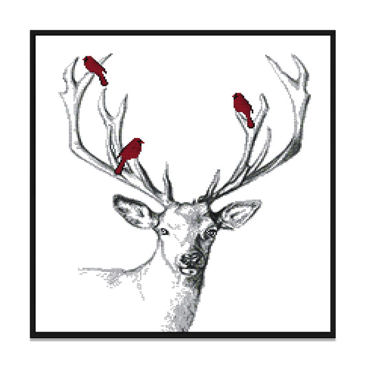 Deer- 14CT Stamped Cross Stitch 47*43CM