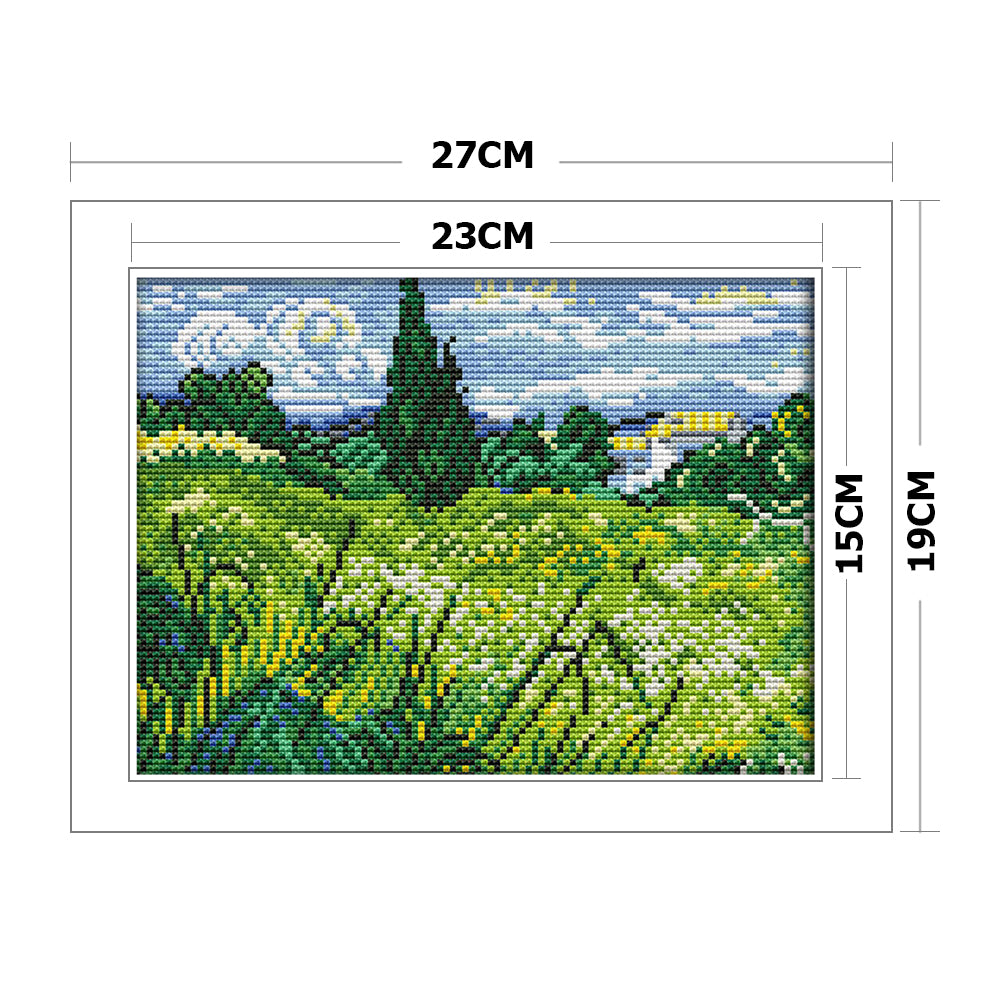 Scenery - 14CT Stamped Cross Stitch 27*19CM