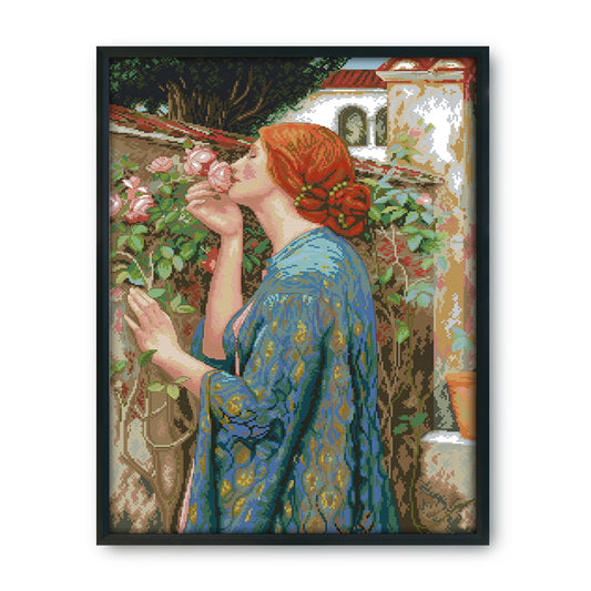 Flower- 14CT Stamped Cross Stitch 60*44CM