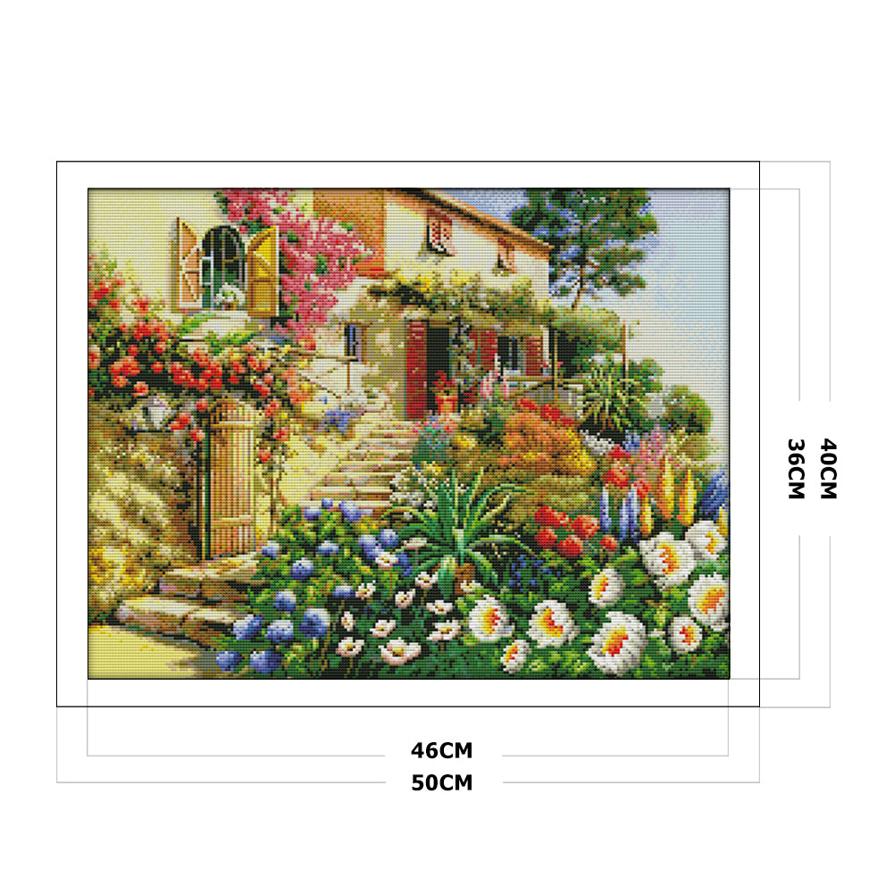 Landscape - 14CT Stamped Cross Stitch 50*40CM
