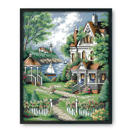 Landscape - 14CT Stamped Cross Stitch 35*44CM