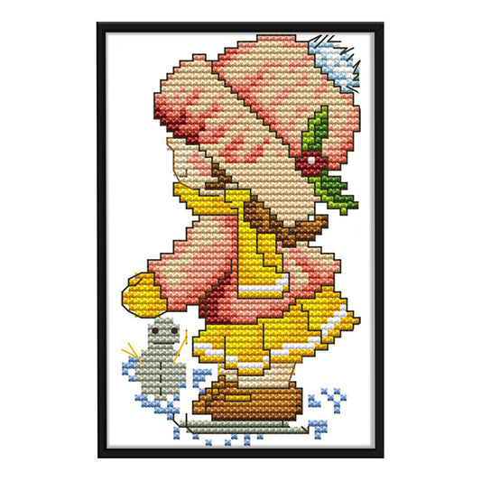 Four Seasons - 14CT Stamped Cross Stitch 10x17CM