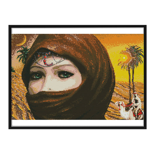 Beauty - 14CT Stamped Cross Stitch 55x38CM