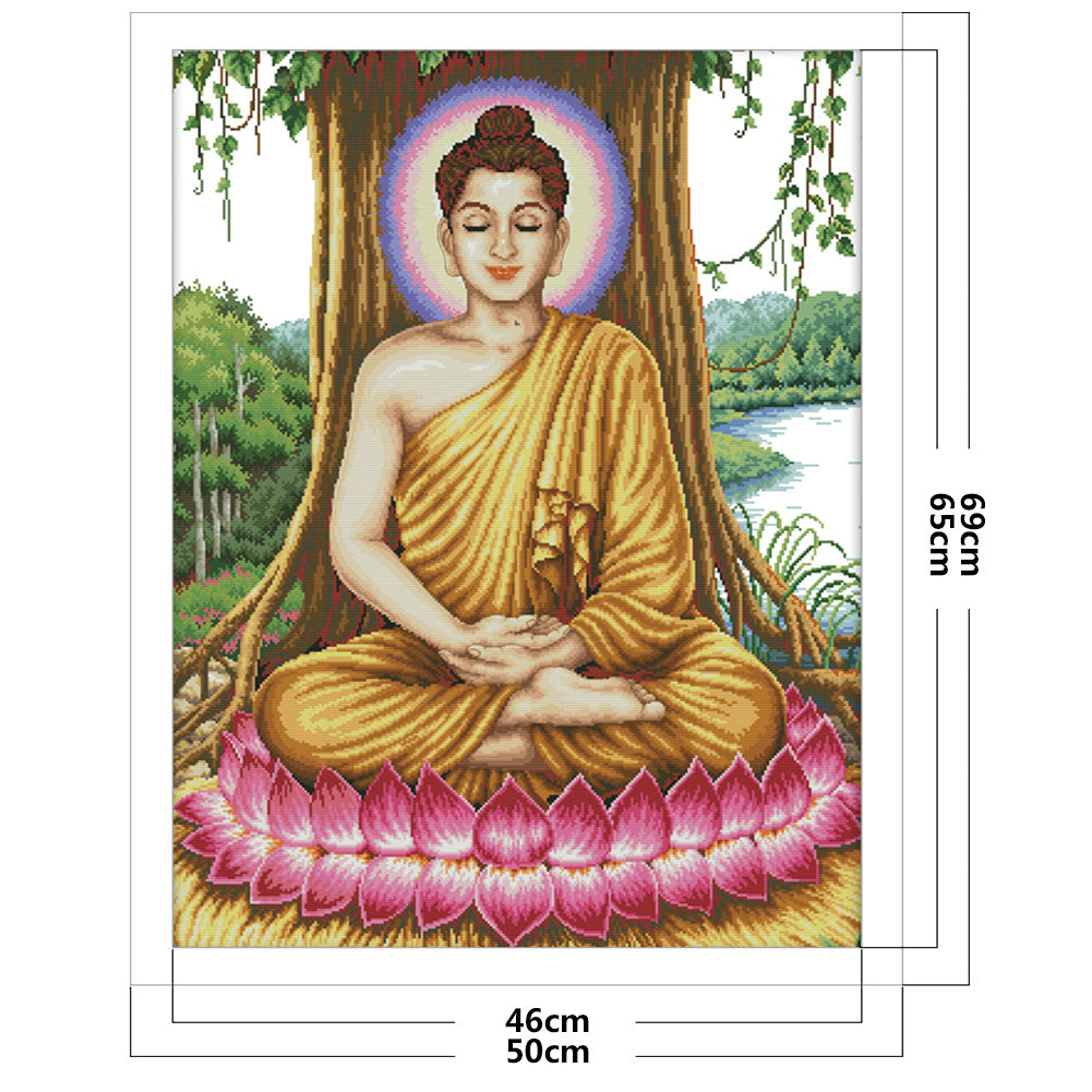 Sakyamuni - 14CT Stamped Cross Stitch 59*75CM