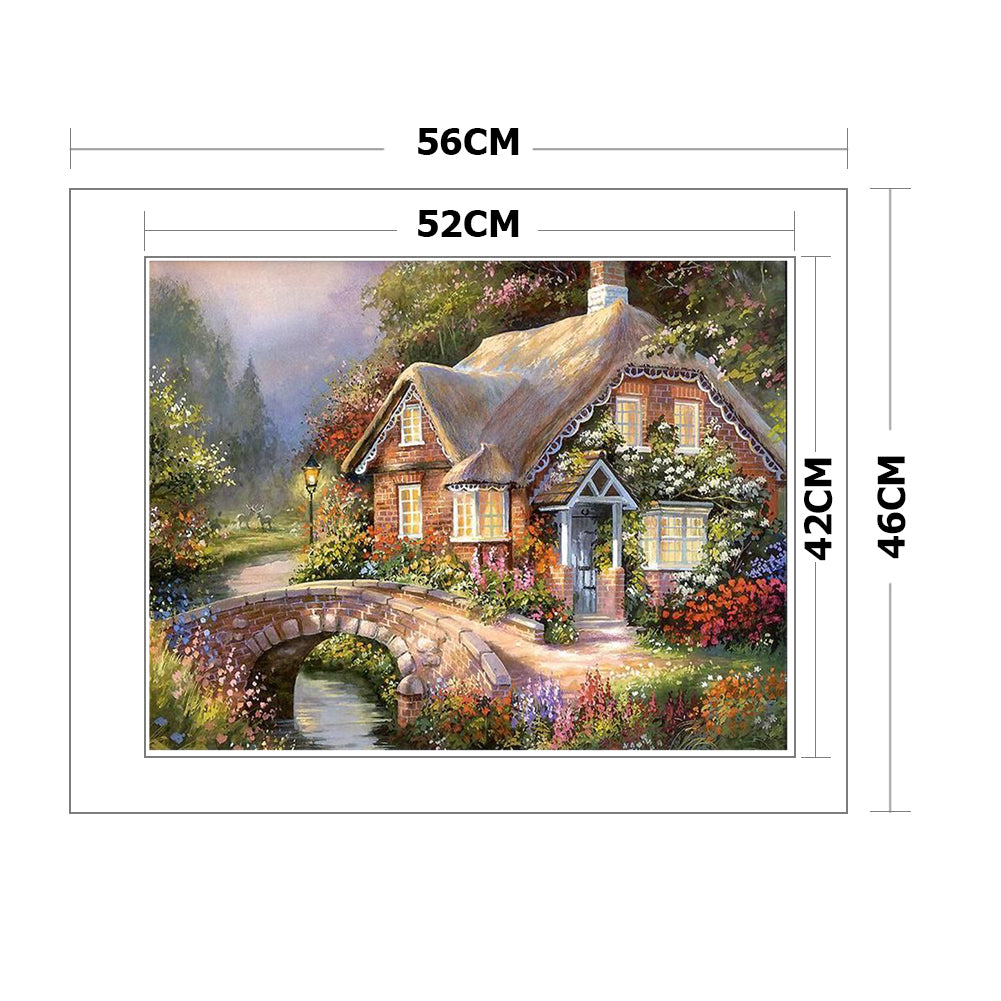 Landscape - 14CT Stamped Cross Stitch 50*40CM