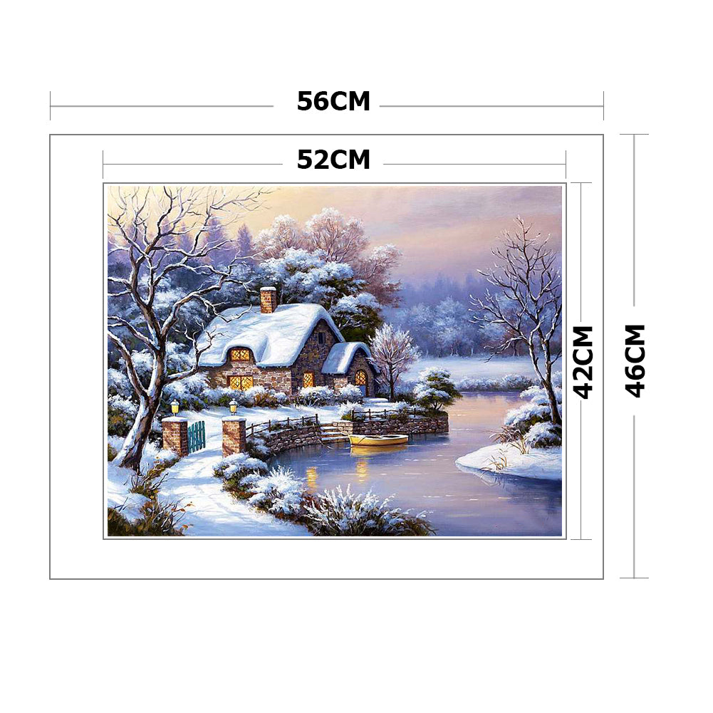 Landscape - 14CT Stamped Cross Stitch 50*40CM
