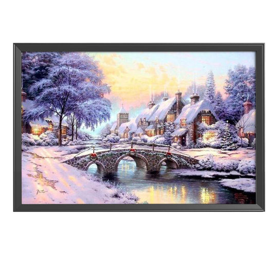 Landscape - 14CT Stamped Cross Stitch 50*40CM