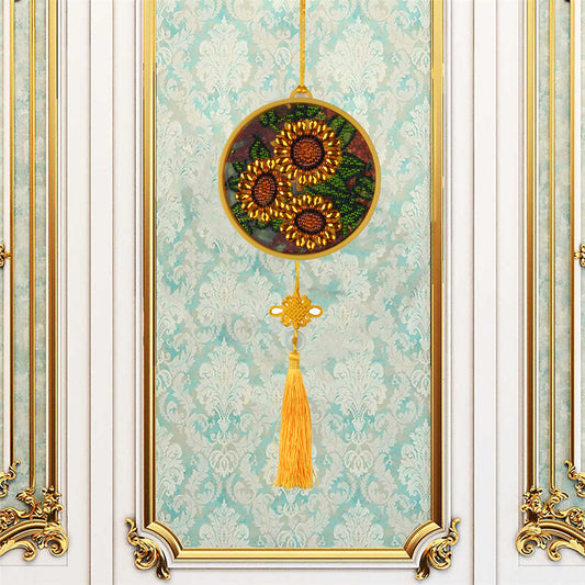 DIY Special Shape Diamond Painting LED Hanging Light Home Ornaments Lamp