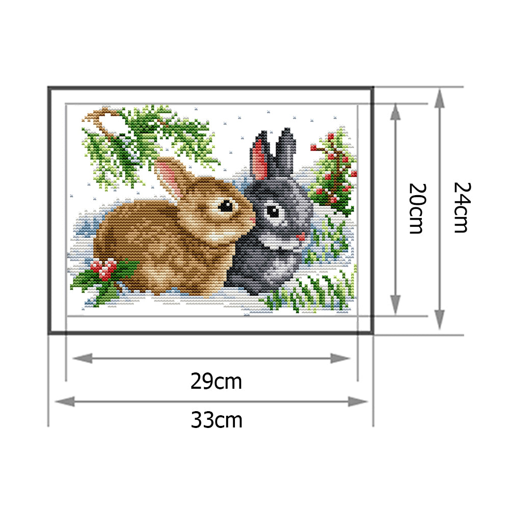 Animal- 11CT Stamped Cross Stitch 33 *24CM