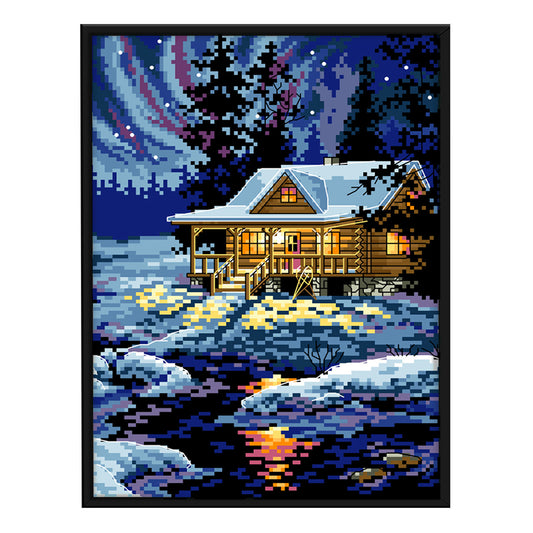 Landscape - 11CT Stamped Cross Stitch 27x38CM