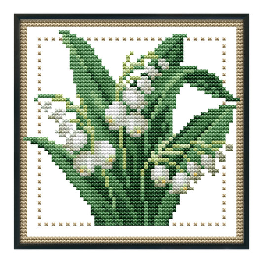Flower - 11CT Stamped Cross Stitch 21*21CM