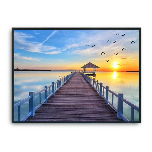 Landscape - 11CT Stamped Cross Stitch 36*46CM