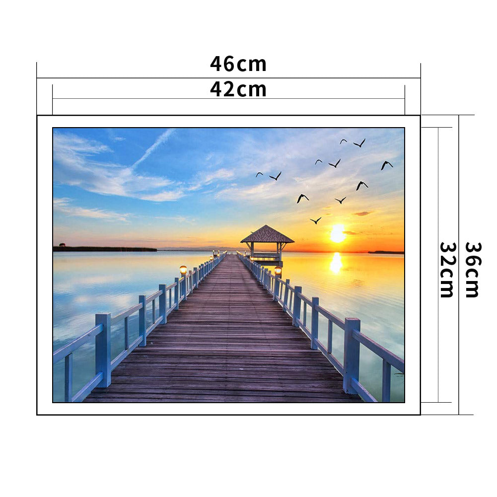 Landscape - 11CT Stamped Cross Stitch 36*46CM