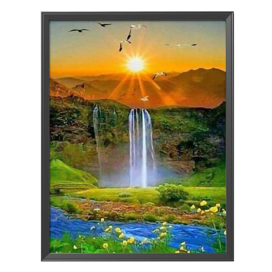 Scenery - 11CT Stamped Cross Stitch 40*50CM