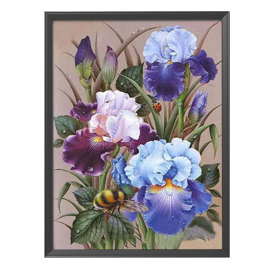 Flower- 11CT Stamped Cross Stitch 40*50CM
