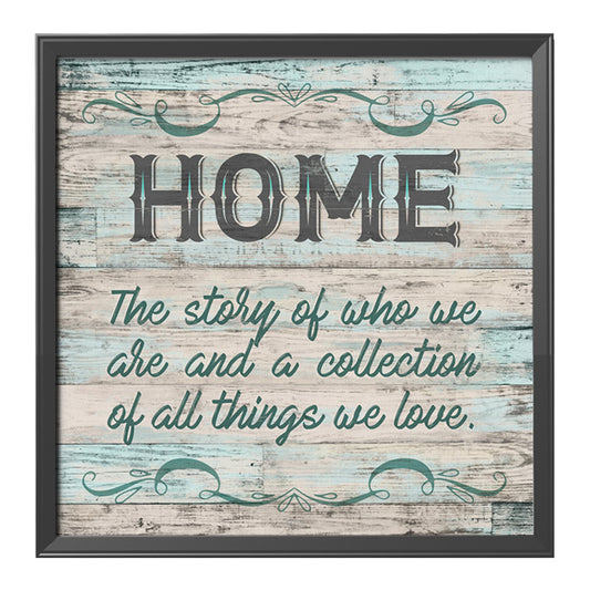 Family Letters - 11CT Stamped Cross Stitch 46*46CM