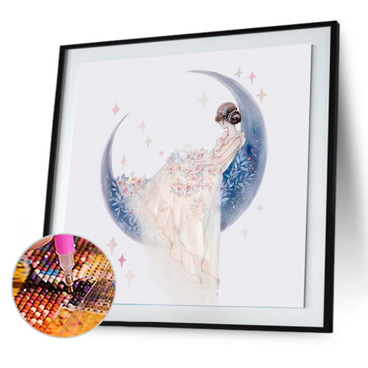 Girl - Full Round Drill Diamond Painting 30*30CM