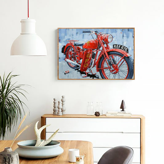 Motorcycle - Full Round Drill Diamond Painting 40*30CM