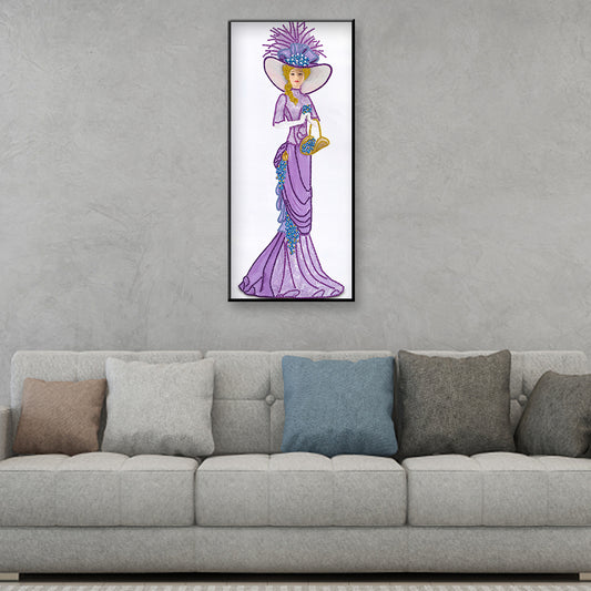Dress Lady - Special Shaped Drill Diamond Paintng 30*60CM