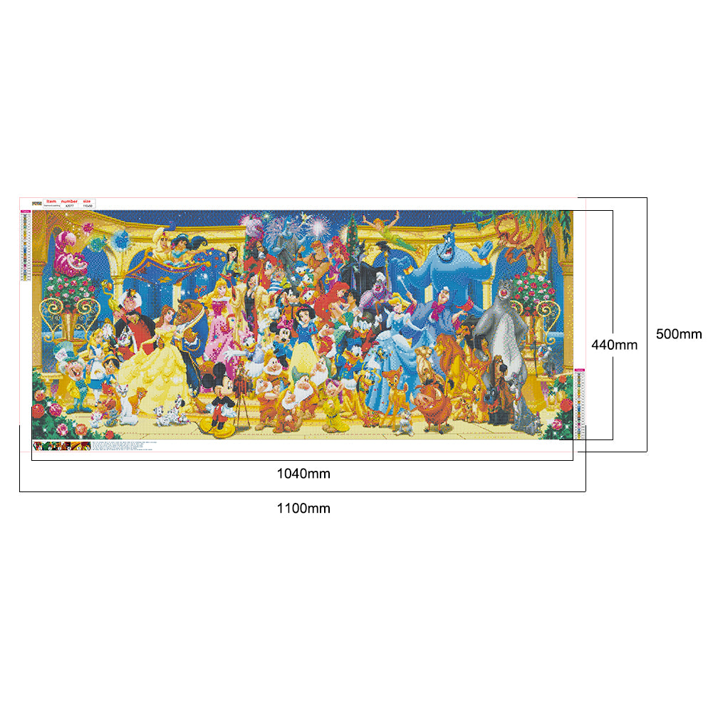 Disney Family - Full Round Drill Diamond Painting 110*50CM