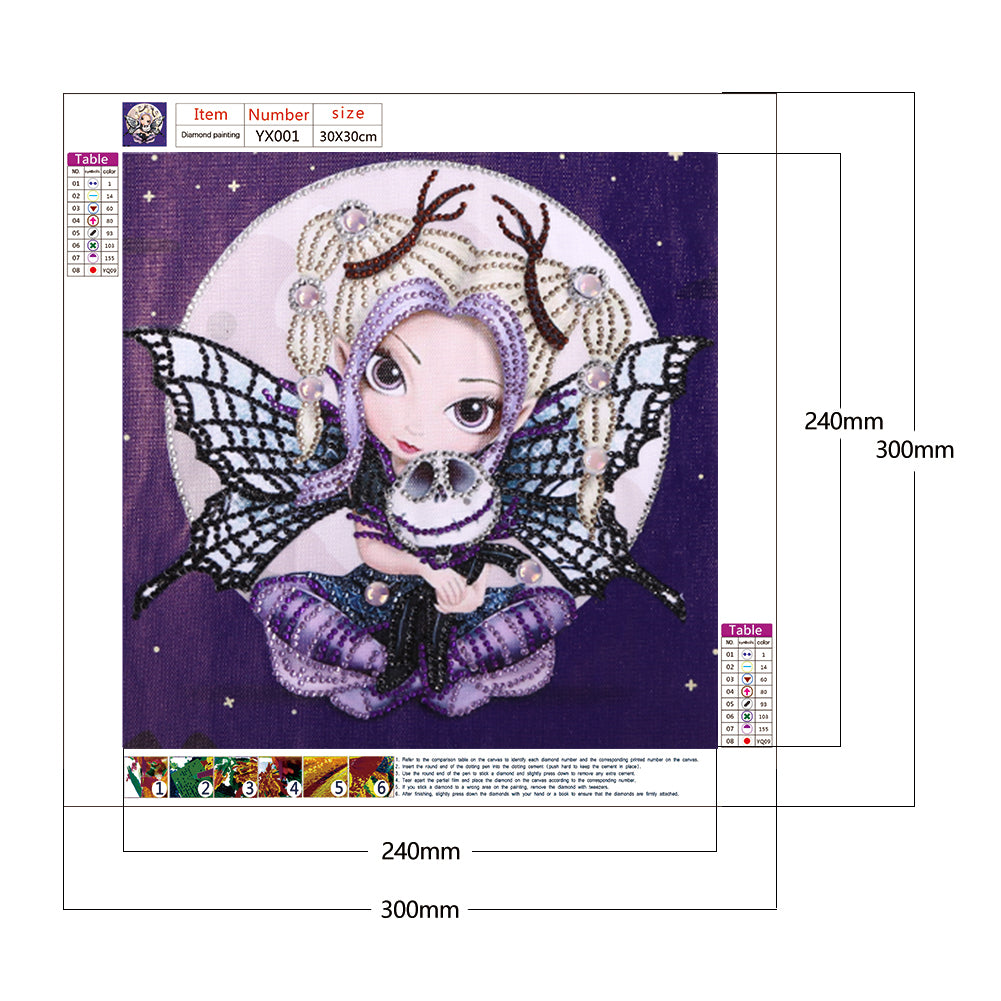 Elf Girl - Special Shaped Drill Diamond Paintng 30*30CM