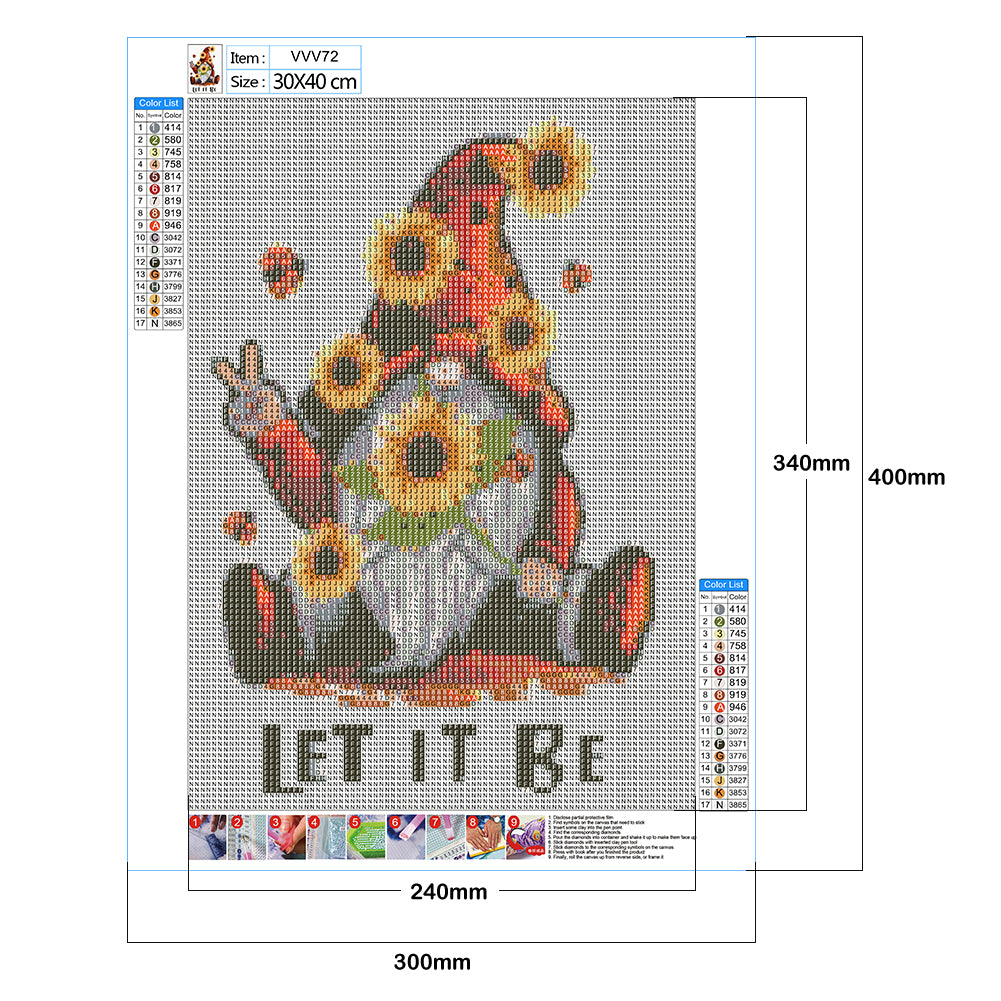 Gnome Goblin - Full Round Drill Diamond Painting 30*40CM