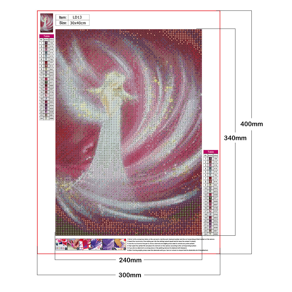 Angel Girl - Full Round Drill Diamond Painting 30*40CM