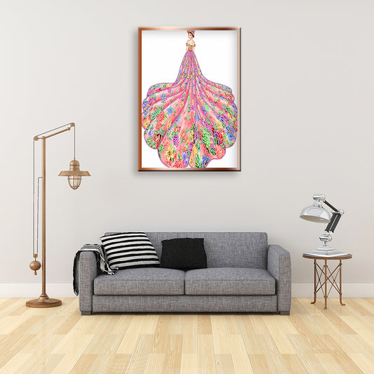 Girl - Special Shaped Drill Diamond Paintng 30*40CM