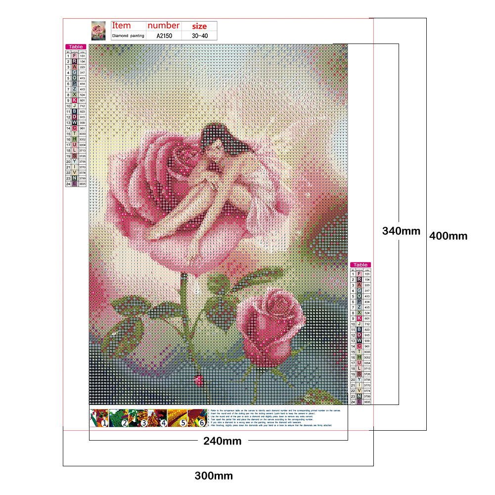 Sprite Angel - Full Round Drill Diamond Painting 30*40CM