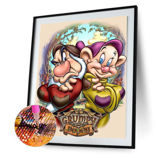 Cartoon Dwarf - Full Round Drill Diamond Painting 30*40CM