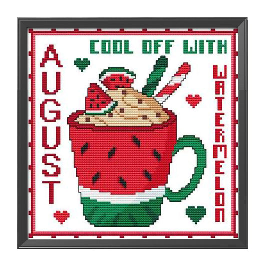 Month - 11CT Stamped Cross Stitch 35*35CM