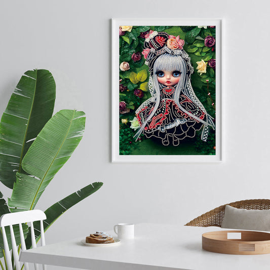 Cartoon Doll - Special Shaped Drill Diamond Paintng 30*40CM