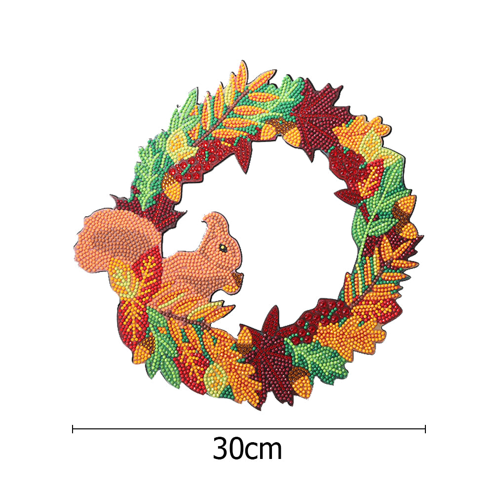 5D DIY Diamond Painting Wreath Animal Flower Picture Kit Garland Art Craft