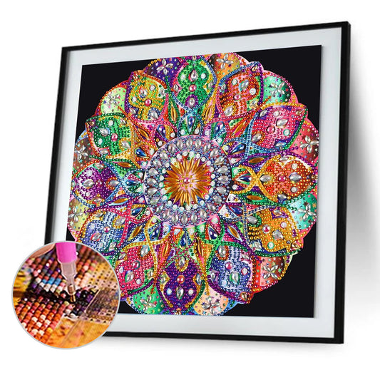 Datura Flower - Special Shaped Drill Diamond Paintng 30*30CM