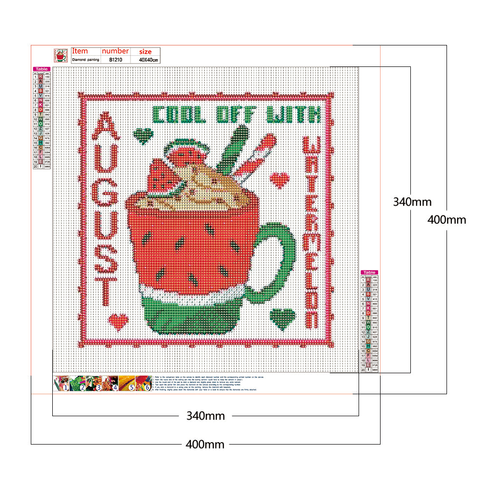 Dessert Cup - Full Round Drill Diamond Painting 40*40CM