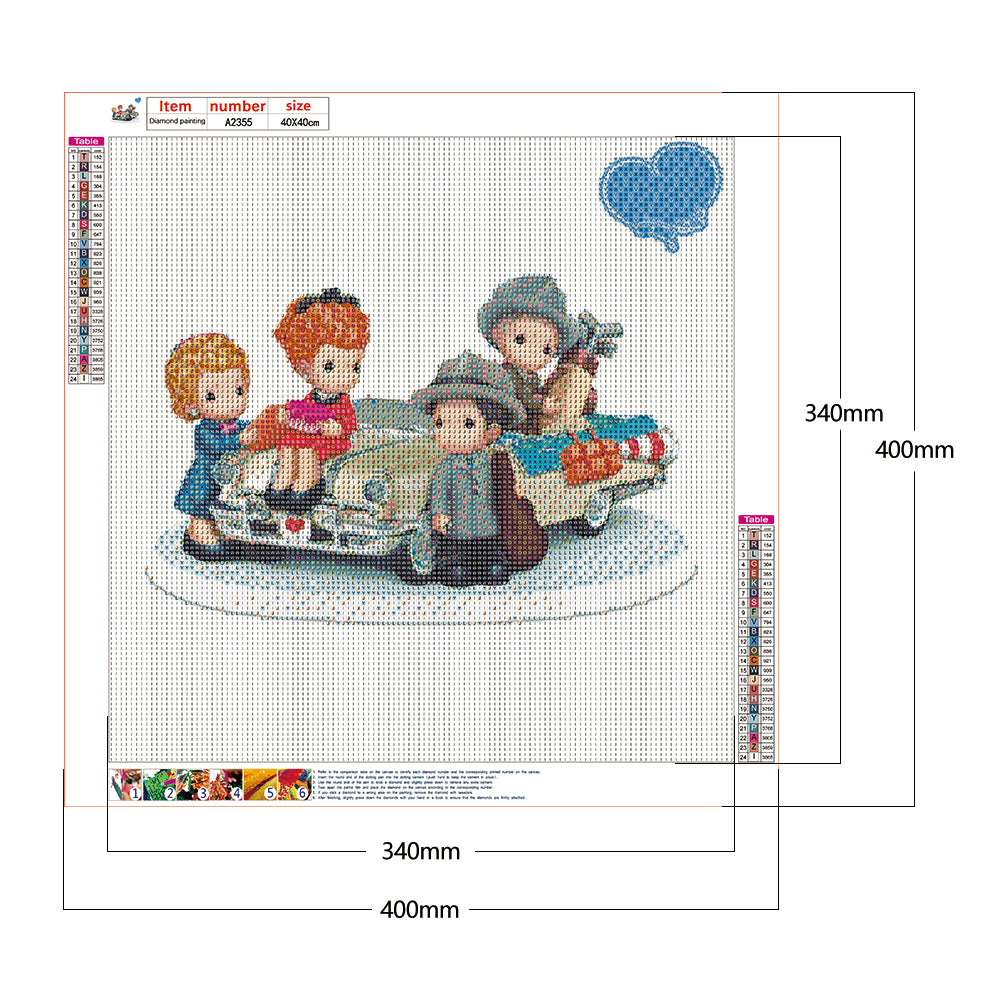 Cartoon villain - Full Round Drill Diamond Painting 40*40CM