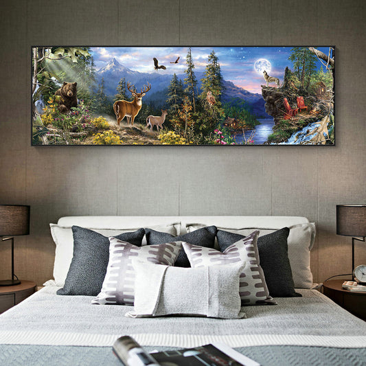 Forest - 11CT Stamped Cross Stitch 90*30CM