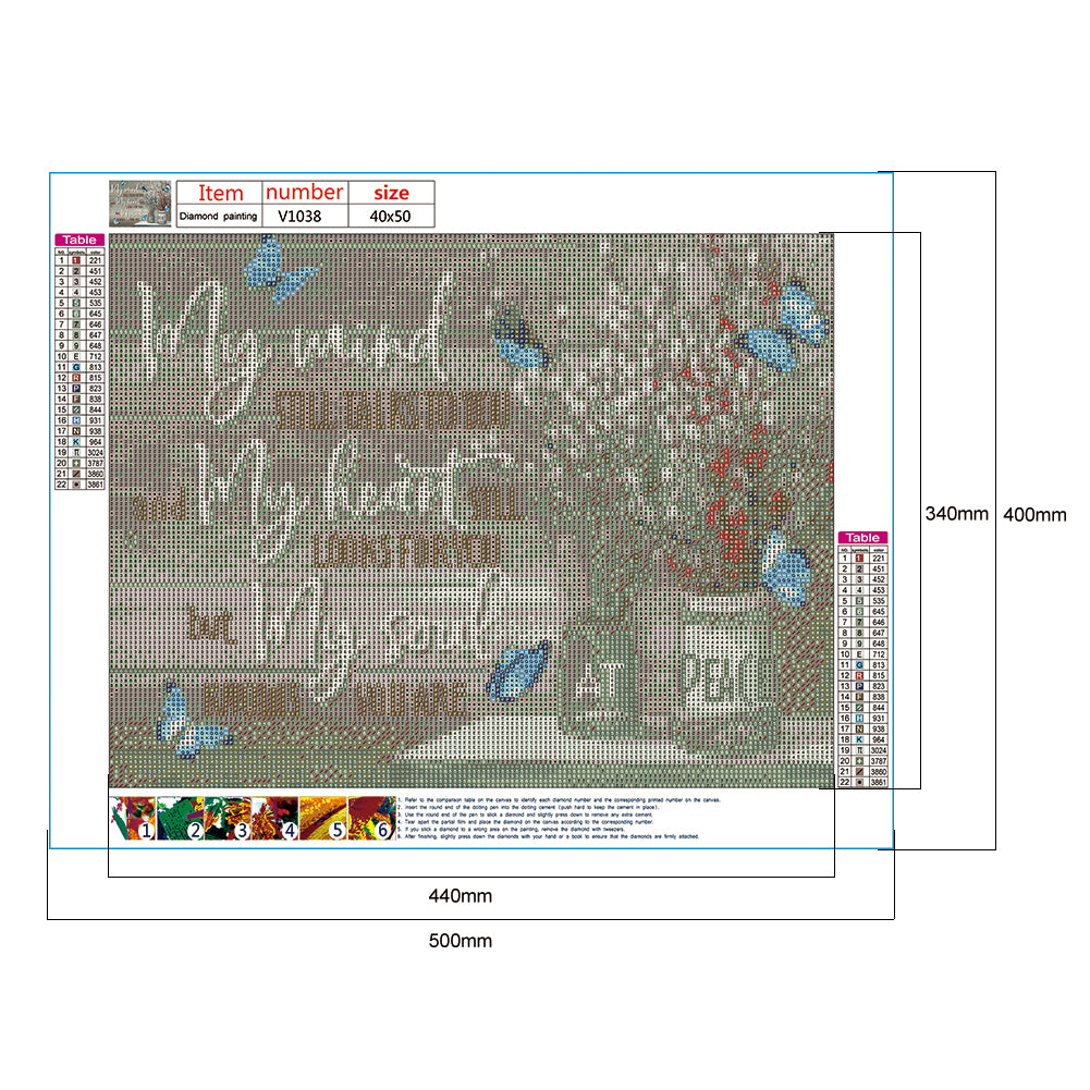 Flower - Full Round Drill Diamond Painting 50*40CM