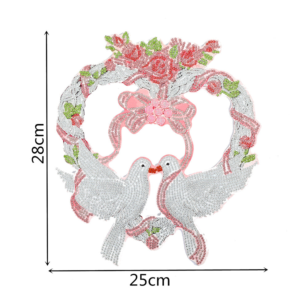 5D DIY Spot Drill Diamond Painting Crystal Wreath Kit Art Crafts Home Decor