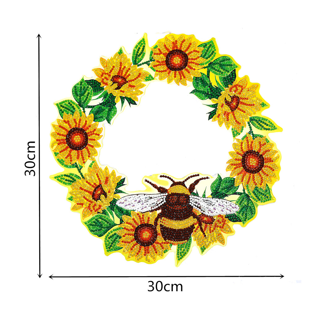 5D DIY Spot Drill Diamond Painting Crystal Wreath Kit Art Crafts Home Decor