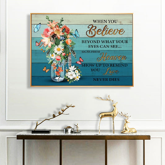 Butterfly Flowers - Full Round Drill Diamond Painting 40*60CM